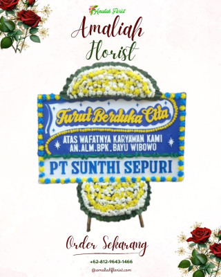 Papan Bunga Duka di Banjarnegara